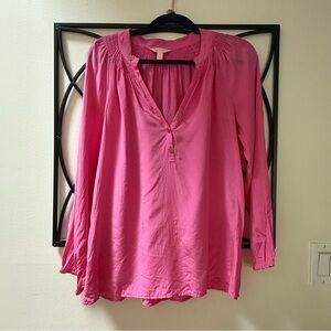 Lilly Pulitzer Vibrant Pink Blouse